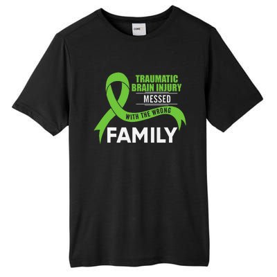 Traumatic Brain Injury Awareness Messed With Wrong Family Tall Fusion ChromaSoft Performance T-Shirt