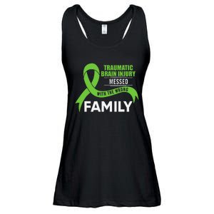 Traumatic Brain Injury Awareness Messed With Wrong Family Ladies Essential Flowy Tank