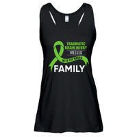 Traumatic Brain Injury Awareness Messed With Wrong Family Ladies Essential Flowy Tank