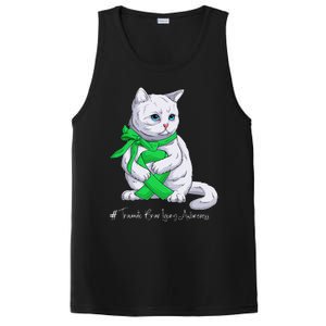 Traumatic Brain Injury Awareness Month Green Ribbon Cat PosiCharge Competitor Tank