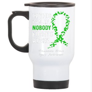 Traumatic Brain Injury In This Family Nobody Fights Alone Stainless Steel Travel Mug