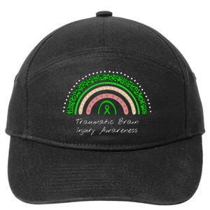 Traumatic Brain Injury Rainbow TBI Awareness 7-Panel Snapback Hat