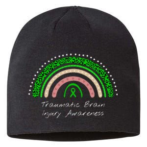 Traumatic Brain Injury Rainbow TBI Awareness Sustainable Beanie