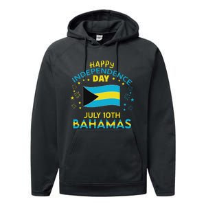 The Bahamas Independence Day Bahamian Pride The Bahamas Flag Performance Fleece Hoodie