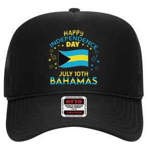 The Bahamas Independence Day Bahamian Pride The Bahamas Flag High Crown Mesh Back Trucker Hat