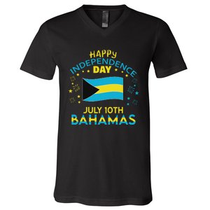 The Bahamas Independence Day Bahamian Pride The Bahamas Flag V-Neck T-Shirt