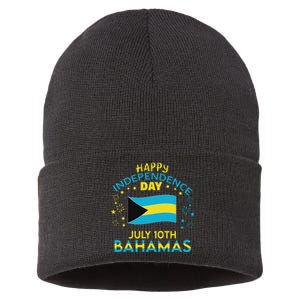 The Bahamas Independence Day Bahamian Pride The Bahamas Flag Sustainable Knit Beanie