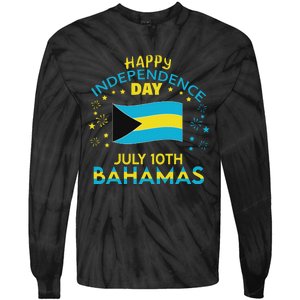 The Bahamas Independence Day Bahamian Pride The Bahamas Flag Tie-Dye Long Sleeve Shirt