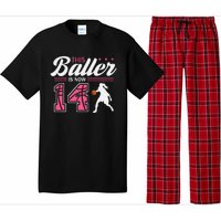 This Baller Is Now 14 Year Old Basketball 14th Birthday Pajama Set