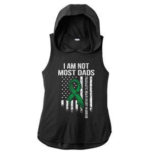 Traumatic Brain Injury Survivor Most Dads TBI Warrior Ladies PosiCharge Tri-Blend Wicking Draft Hoodie Tank