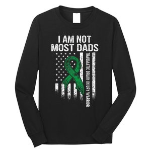 Traumatic Brain Injury Survivor Most Dads TBI Warrior Long Sleeve Shirt