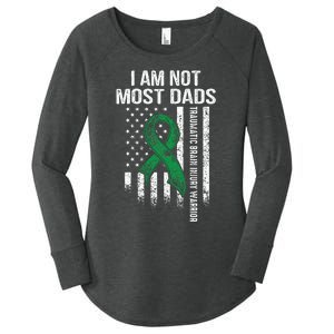 Traumatic Brain Injury Survivor Most Dads TBI Warrior Women's Perfect Tri Tunic Long Sleeve Shirt