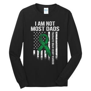 Traumatic Brain Injury Survivor Most Dads TBI Warrior Tall Long Sleeve T-Shirt