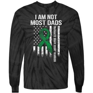 Traumatic Brain Injury Survivor Most Dads TBI Warrior Tie-Dye Long Sleeve Shirt