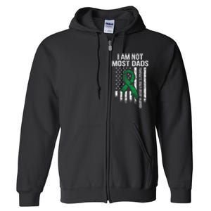 Traumatic Brain Injury Survivor Most Dads TBI Warrior Full Zip Hoodie