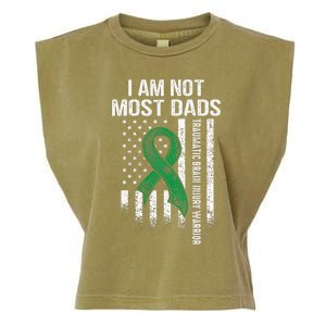 Traumatic Brain Injury Survivor Most Dads TBI Warrior Garment-Dyed Women's Muscle Tee