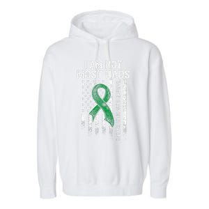 Traumatic Brain Injury Survivor Most Dads TBI Warrior Garment-Dyed Fleece Hoodie