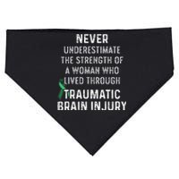 Traumatic Brain Injury Survivor Strength TBI Warrior USA-Made Doggie Bandana