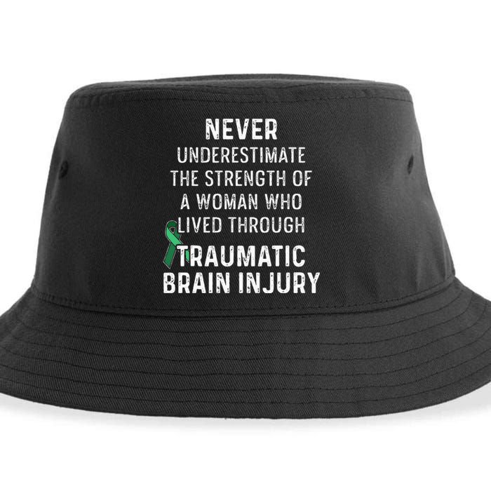 Traumatic Brain Injury Survivor Strength TBI Warrior Sustainable Bucket Hat