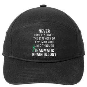 Traumatic Brain Injury Survivor Strength TBI Warrior 7-Panel Snapback Hat