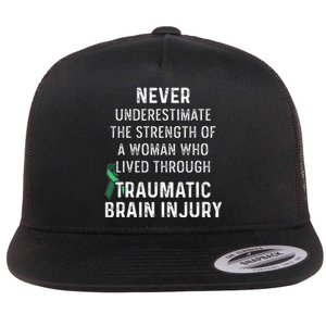 Traumatic Brain Injury Survivor Strength TBI Warrior Flat Bill Trucker Hat