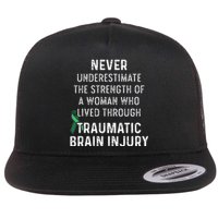 Traumatic Brain Injury Survivor Strength TBI Warrior Flat Bill Trucker Hat