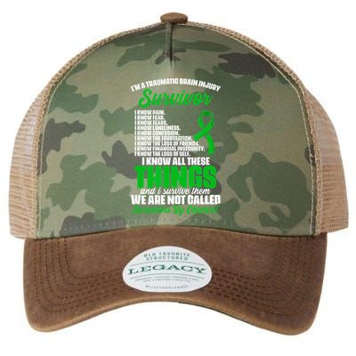Traumatic Brain Injury Survivor Support TBI Survivor Legacy Tie Dye Trucker Hat