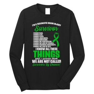 Traumatic Brain Injury Survivor Support TBI Survivor Long Sleeve Shirt