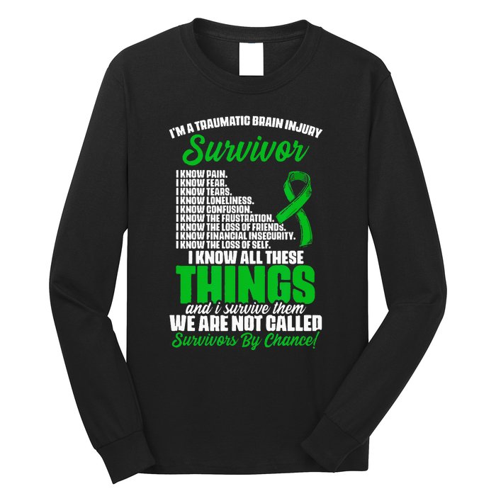 Traumatic Brain Injury Survivor Support TBI Survivor Long Sleeve Shirt