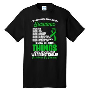 Traumatic Brain Injury Survivor Support TBI Survivor Tall T-Shirt