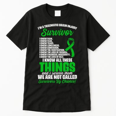 Traumatic Brain Injury Survivor Support TBI Survivor Tall T-Shirt