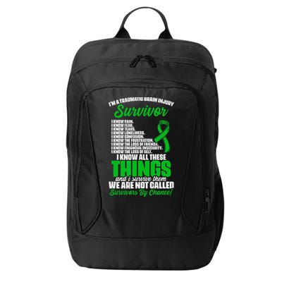 Traumatic Brain Injury Survivor Support TBI Survivor City Backpack
