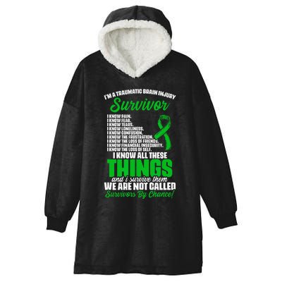 Traumatic Brain Injury Survivor Support TBI Survivor Hooded Wearable Blanket