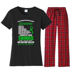 Traumatic Brain Injury Survivor Support TBI Survivor Women's Flannel Pajama Set