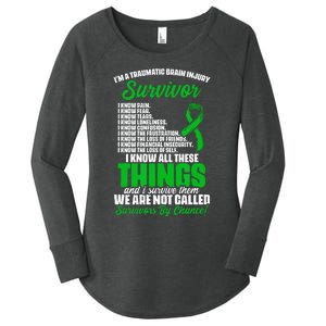 Traumatic Brain Injury Survivor Support TBI Survivor Women's Perfect Tri Tunic Long Sleeve Shirt