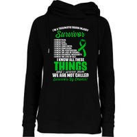 Traumatic Brain Injury Survivor Support TBI Survivor Womens Funnel Neck Pullover Hood