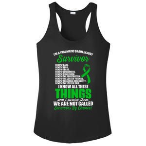 Traumatic Brain Injury Survivor Support TBI Survivor Ladies PosiCharge Competitor Racerback Tank