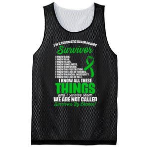 Traumatic Brain Injury Survivor Support TBI Survivor Mesh Reversible Basketball Jersey Tank