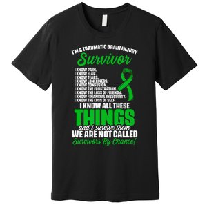 Traumatic Brain Injury Survivor Support TBI Survivor Premium T-Shirt