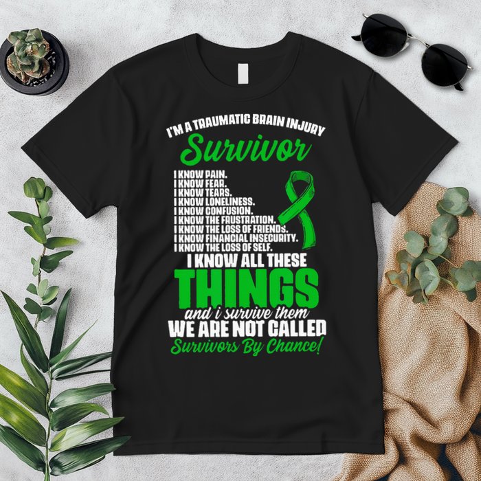 Traumatic Brain Injury Survivor Support TBI Survivor Premium T-Shirt