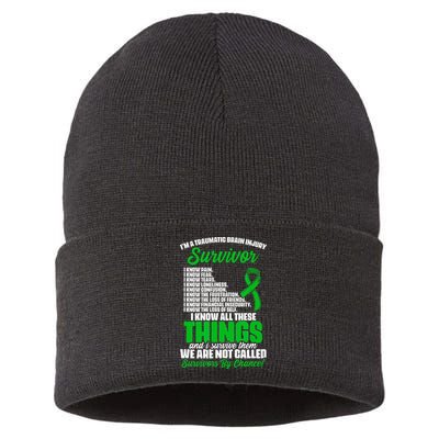 Traumatic Brain Injury Survivor Support TBI Survivor Sustainable Knit Beanie
