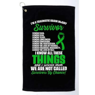Traumatic Brain Injury Survivor Support TBI Survivor Golf Towel