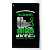 Traumatic Brain Injury Survivor Support TBI Survivor Golf Towel