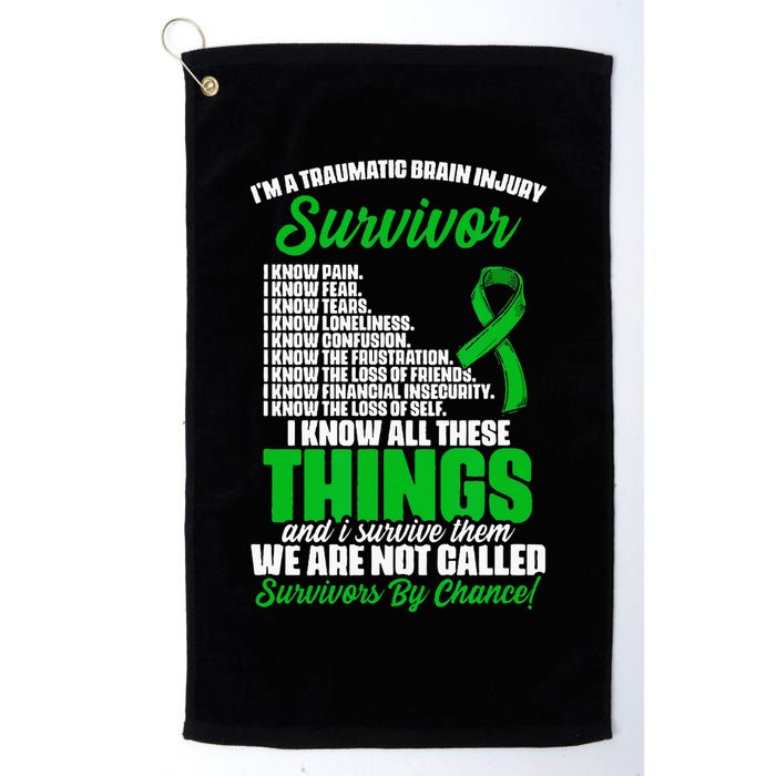Traumatic Brain Injury Survivor Support TBI Survivor Golf Towel