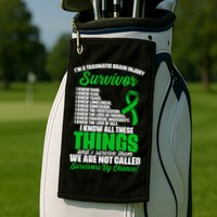 Traumatic Brain Injury Survivor Support TBI Survivor Golf Towel