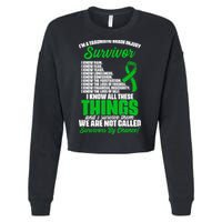 Traumatic Brain Injury Survivor Support TBI Survivor Cropped Pullover Crew