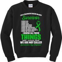 Traumatic Brain Injury Survivor Support TBI Survivor Kids Sweatshirt