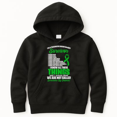 Traumatic Brain Injury Survivor Support TBI Survivor Kids Hoodie