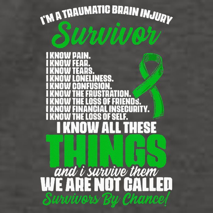 Traumatic Brain Injury Survivor Support TBI Survivor Vector Backpack