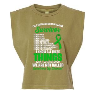 Traumatic Brain Injury Survivor Support TBI Survivor Garment-Dyed Women's Muscle Tee